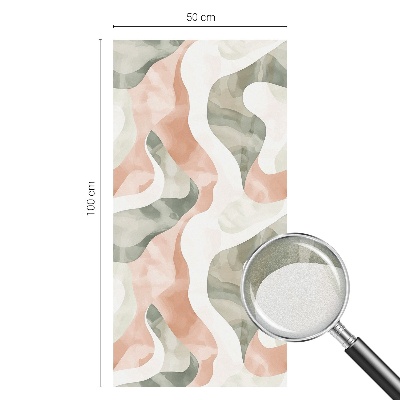 Fólia na okno na ochranu súkromia Farebné vlny