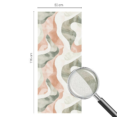 Fólia na okno na ochranu súkromia Farebné vlny