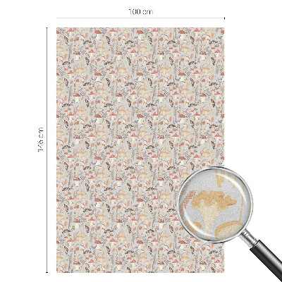 Privátna fólia na okno vitrážová Lesný vzor