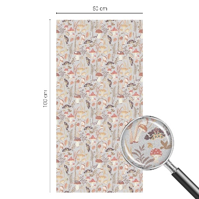 Privátna fólia na okno vitrážová Lesný vzor