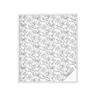 Samolepiaca fólia na sklo Vtáky a kvety