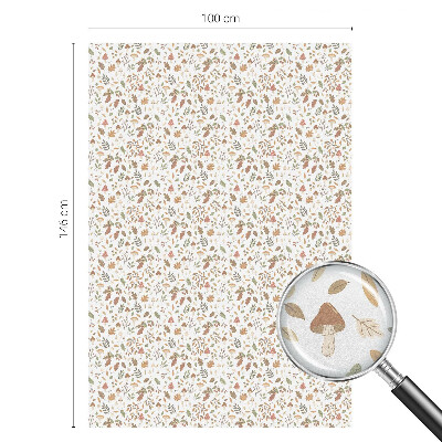 Samolepiaca vitráž na okno a dvere Jesenné vzory