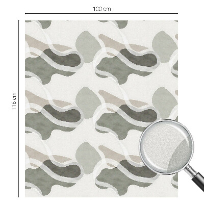 Fólia na okno na ochranu súkromia Organický vzor