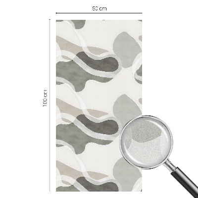 Fólia na okno na ochranu súkromia Organický vzor