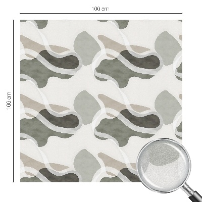 Fólia na okno na ochranu súkromia Organický vzor