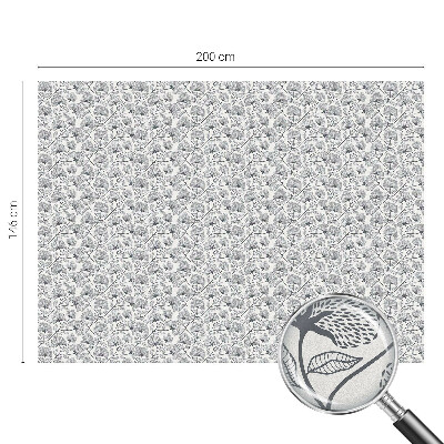 Samolepiaca vitráž na okno a dvere Botanický motív