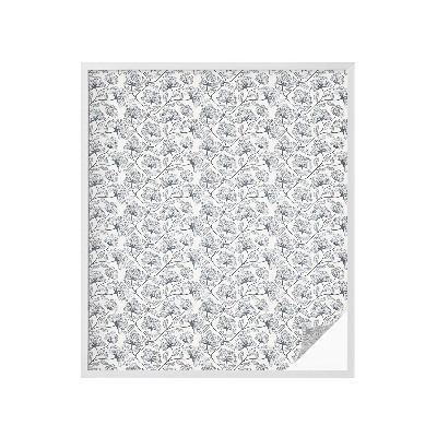 Samolepiaca vitráž na okno a dvere Botanický motív