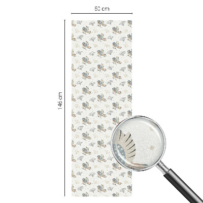 Privátna fólia na okno vitrážová Vtáčí vzor