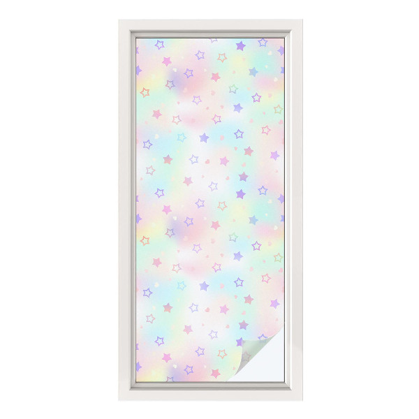 Dekoračná fólia na sklo vitráž Dúhové vzory