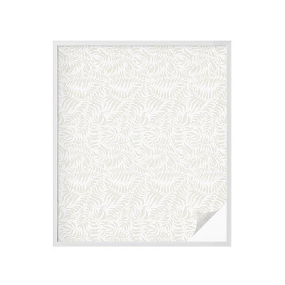 Samolepiaca vitráž na okno a dvere Listová elegancia