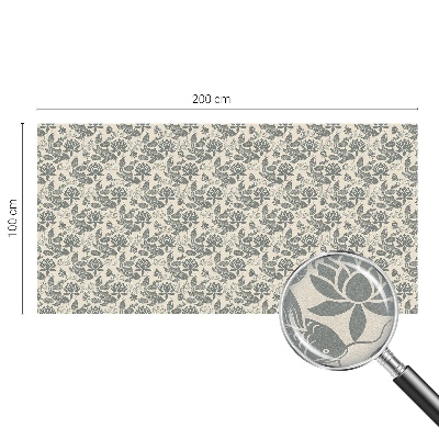 Fólia na okno na ochranu súkromia Orientálny vzor