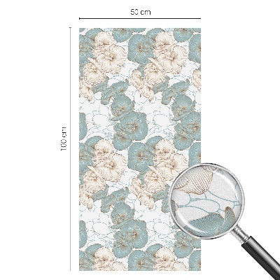 Dekoračná fólia na sklo vitráž Jemné kvety