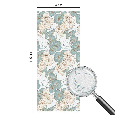 Dekoračná fólia na sklo vitráž Jemné kvety