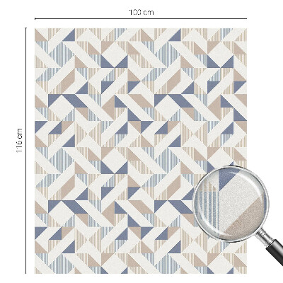 Privátna fólia na okno vitrážová Geometrické vzory