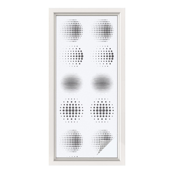 Dekoračná fólia na sklo vitráž Bodkované kruhy