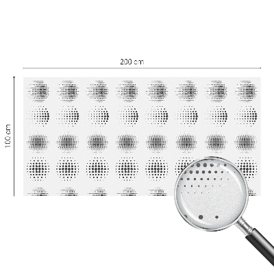 Dekoračná fólia na sklo vitráž Bodkované kruhy