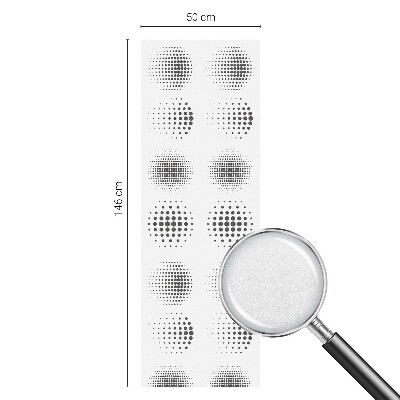 Dekoračná fólia na sklo vitráž Bodkované kruhy