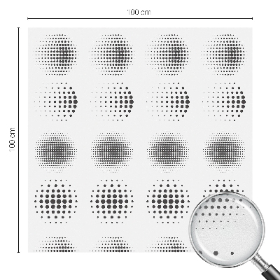 Dekoračná fólia na sklo vitráž Bodkované kruhy