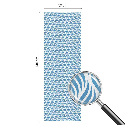 Dekoračná fólia na sklo vitráž Modré vlny