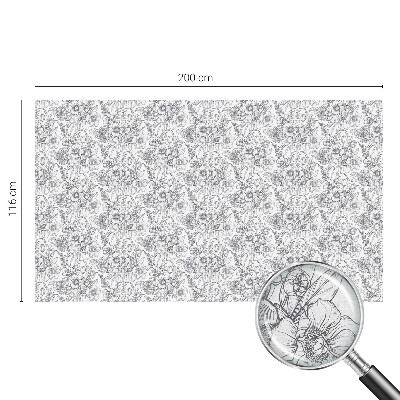 Privátna fólia na okno vitrážová Floristická elegancia