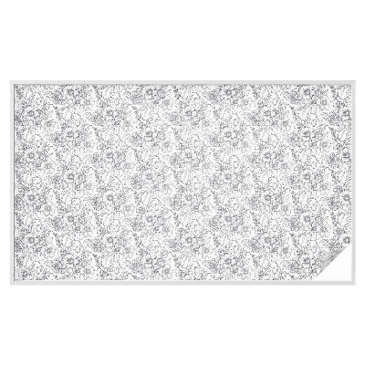 Privátna fólia na okno vitrážová Floristická elegancia