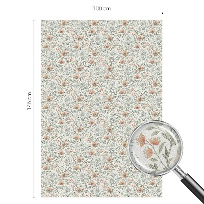 Fólia na okno na ochranu súkromia Kvetinový vzor