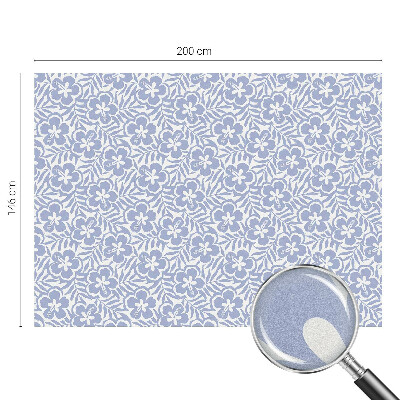 Samolepiaca vitráž na okno a dvere Kvety ibišteka