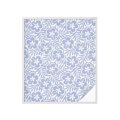 Samolepiaca vitráž na okno a dvere Kvety ibišteka