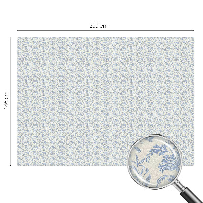 Samolepiaca vitráž na okno a dvere Kvetinový vzor