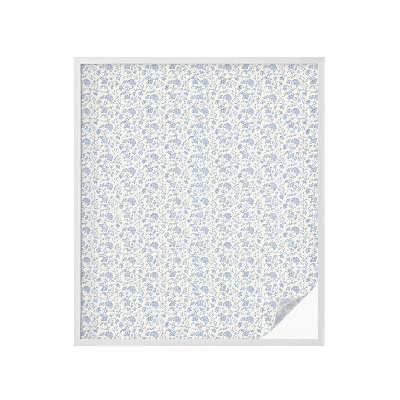 Samolepiaca vitráž na okno a dvere Kvetinový vzor