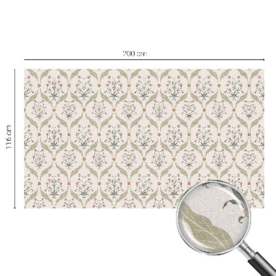 Fólia na okno na ochranu súkromia Kvetinový vzor