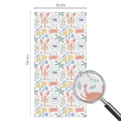 Privátna fólia na okno vitrážová Námorné motívy