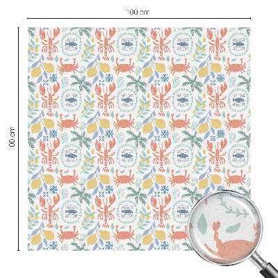 Privátna fólia na okno vitrážová Námorné motívy