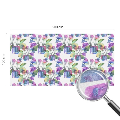 Samolepiaca vitráž na okno a dvere Farebná abstrakcia