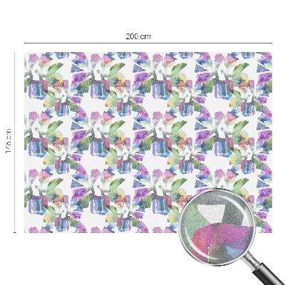 Samolepiaca vitráž na okno a dvere Farebná abstrakcia