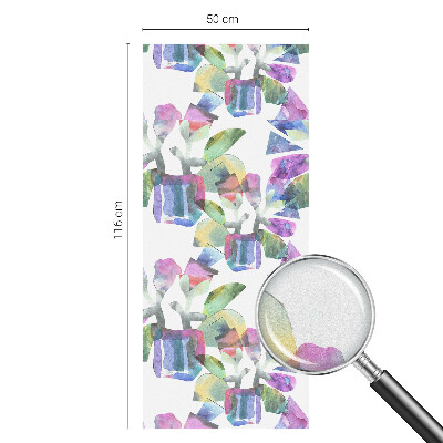 Samolepiaca vitráž na okno a dvere Farebná abstrakcia