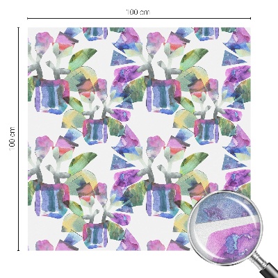 Samolepiaca vitráž na okno a dvere Farebná abstrakcia