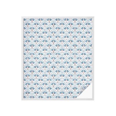 Dekoračná fólia na sklo vitráž Modré palmy