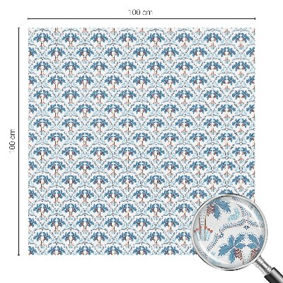 Dekoračná fólia na sklo vitráž Modré palmy