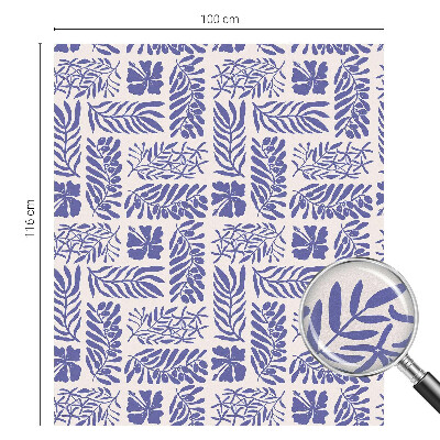 Samolepiaca fólia na sklo Rastlinné vzory