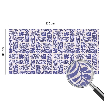 Samolepiaca fólia na sklo Rastlinné vzory