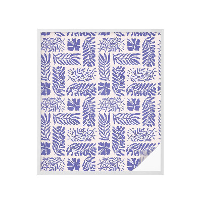 Samolepiaca fólia na sklo Rastlinné vzory