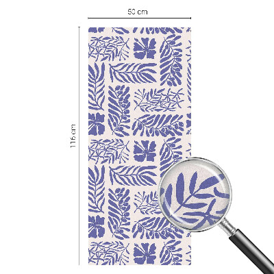 Samolepiaca fólia na sklo Rastlinné vzory