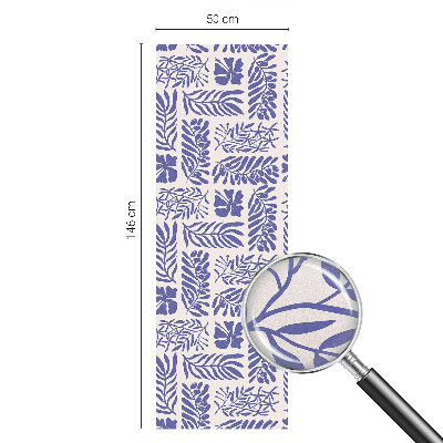 Samolepiaca fólia na sklo Rastlinné vzory