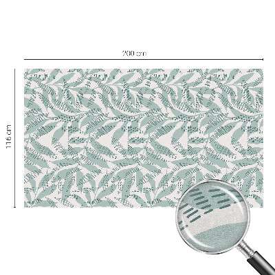 Dekoračná fólia na sklo vitráž Zelené listy