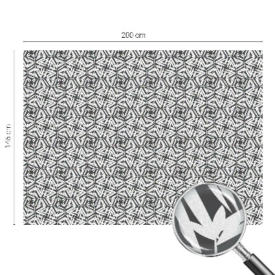 Samolepiaca fólia na sklo Geometrické listy