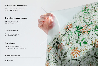 Privátna fólia na okno vitrážová Jemná biela