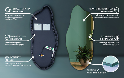 Nepravidelne led zrkadlo inovatívne