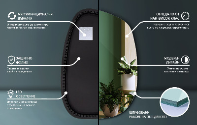 Nepravidelne led zrkadlo v tvare škvrny