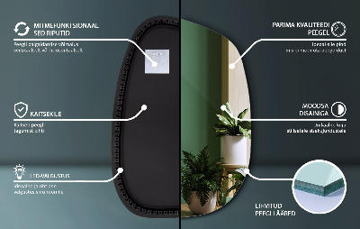 Nepravidelne led zrkadlo v tvare škvrny